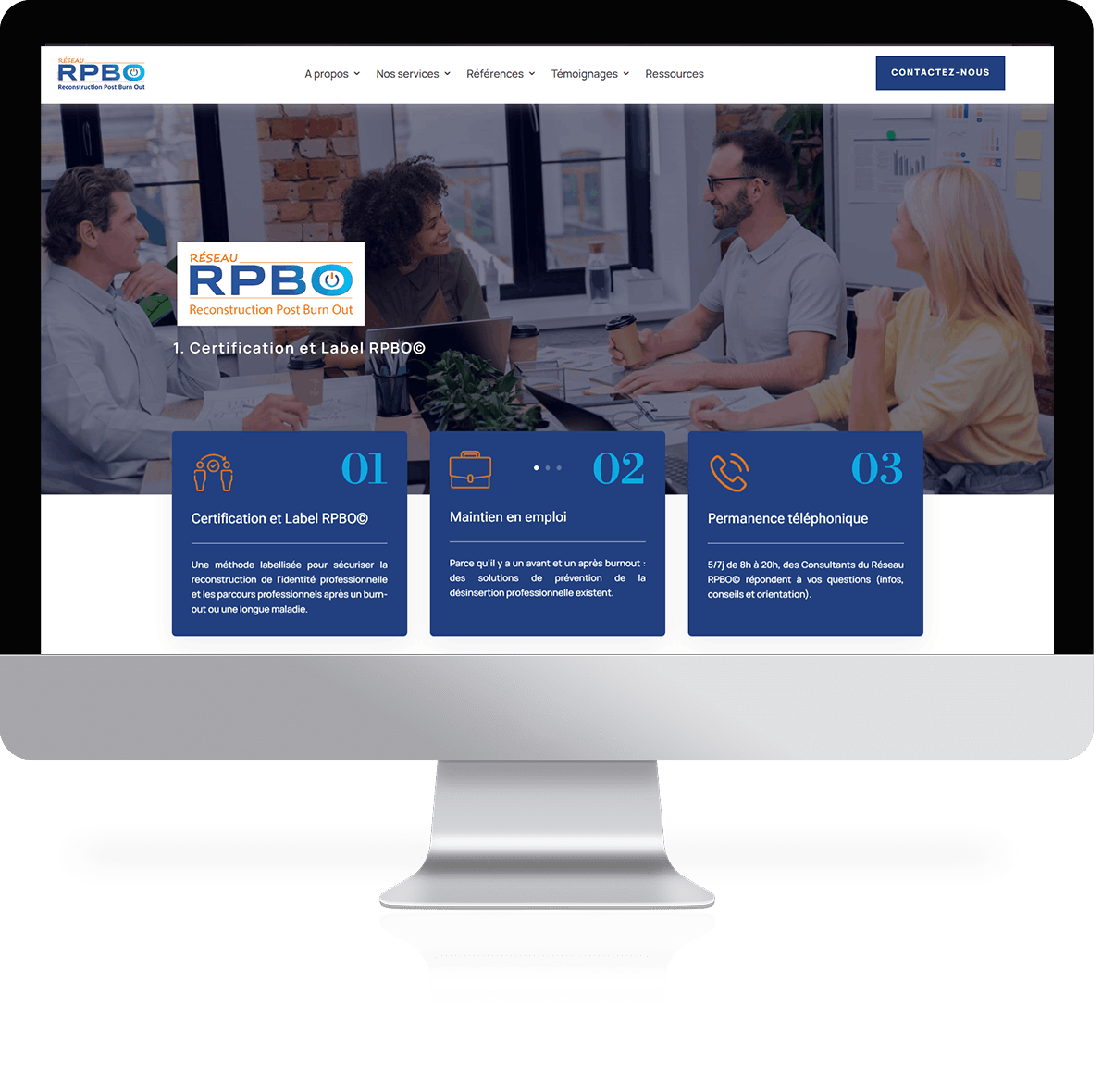 Création de site internet pour RPBO