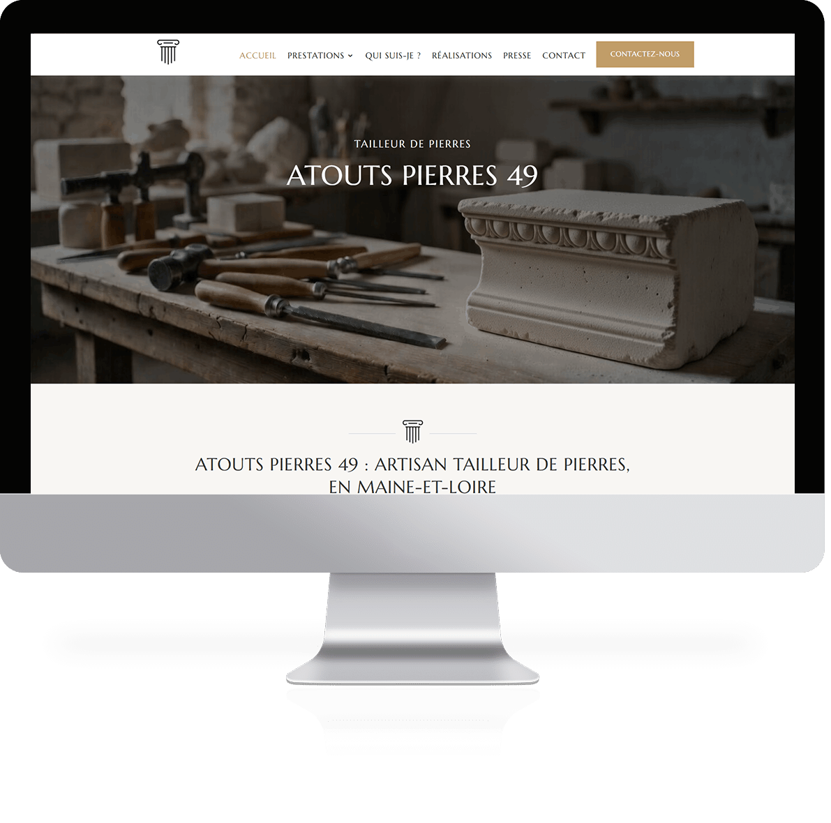 Création du site internet Atouts pierres 49