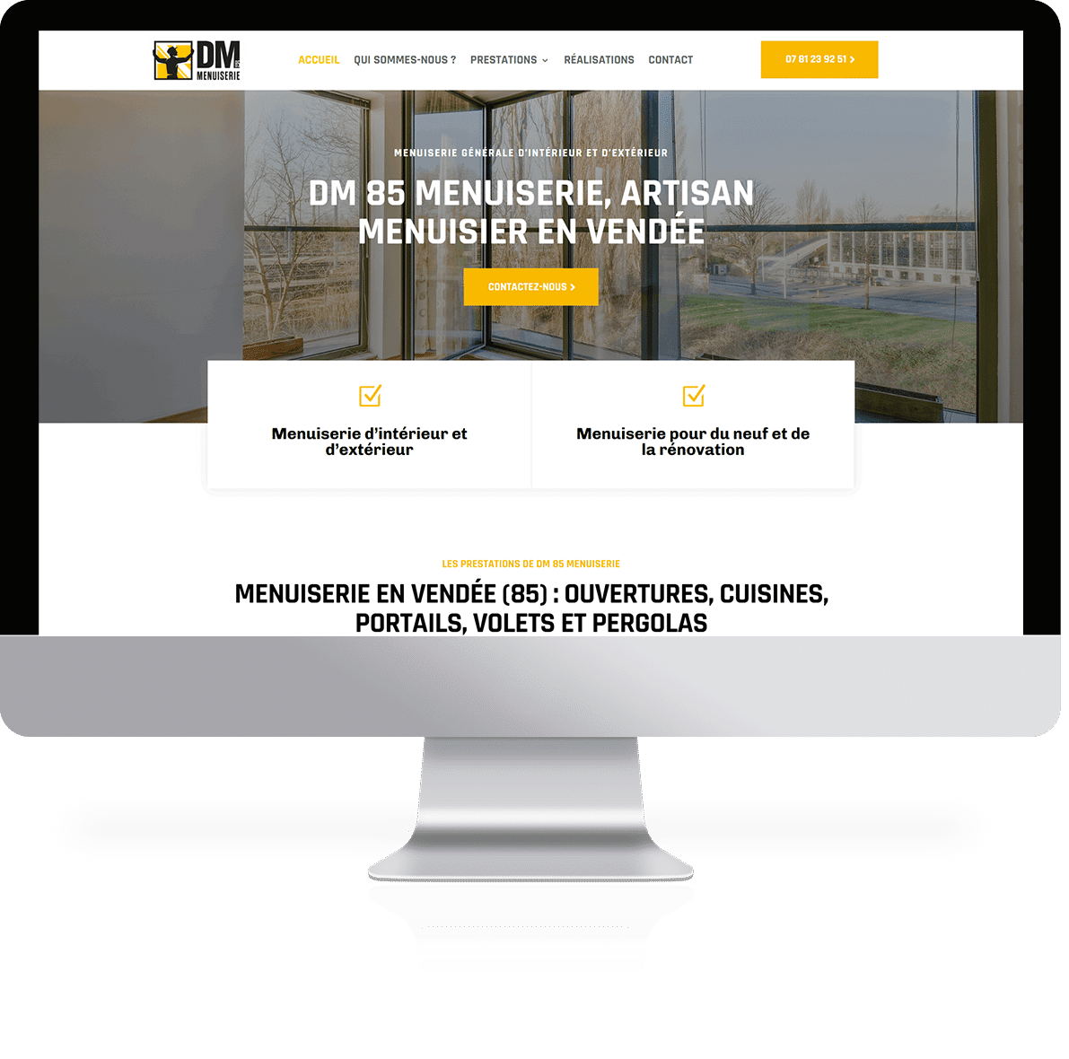 Création du site internet Atouts pierres 49